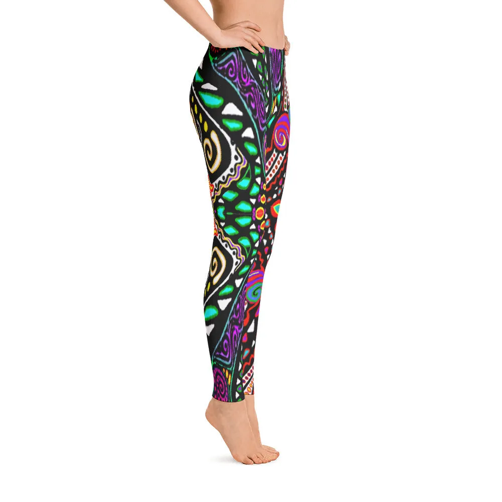 SWIRLY COLORS Leggings