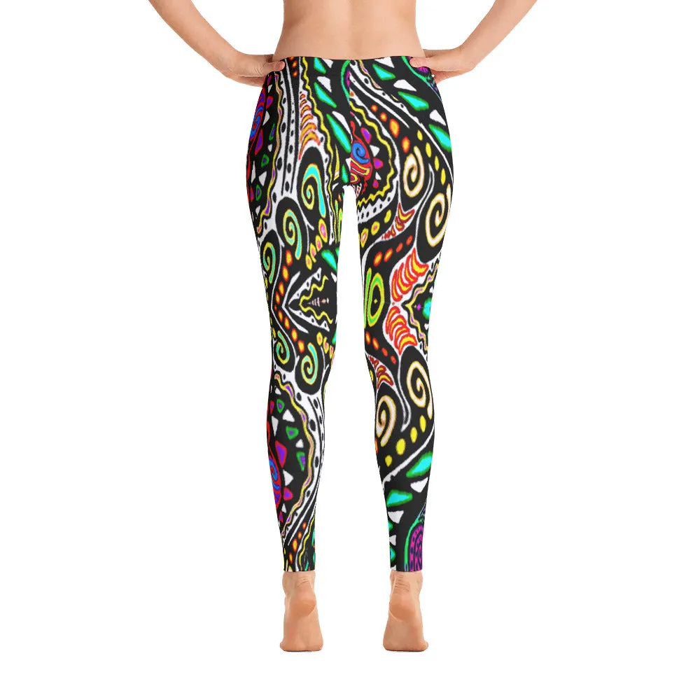 SWIRLY COLORS Leggings