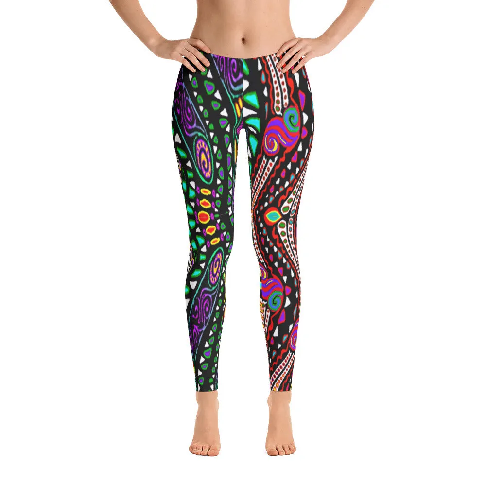 SWIRLY COLORS Leggings