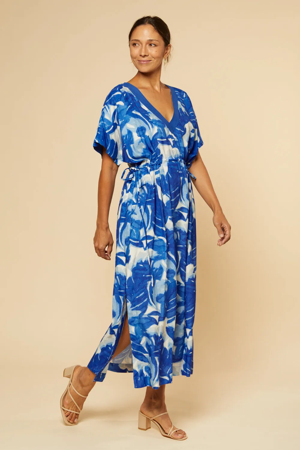 Tasha Maxi Kaftan Dress in Bora Bora