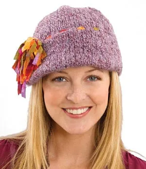 Tassel Fun Decorated Cap Pattern (Knit)