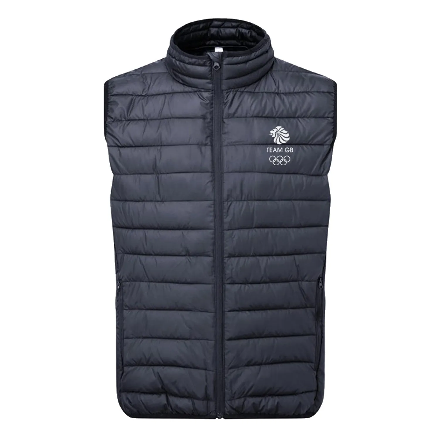 Team GB Padded Logo Gilet Navy