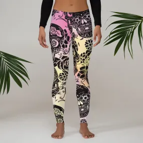 Tie-Dye Skull Leggings