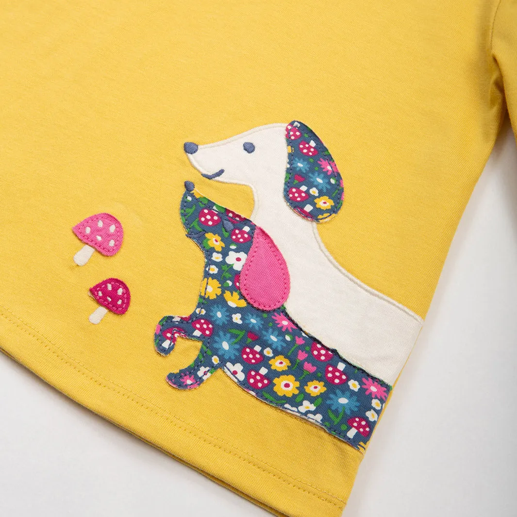 Tunic- dachshund appliqué