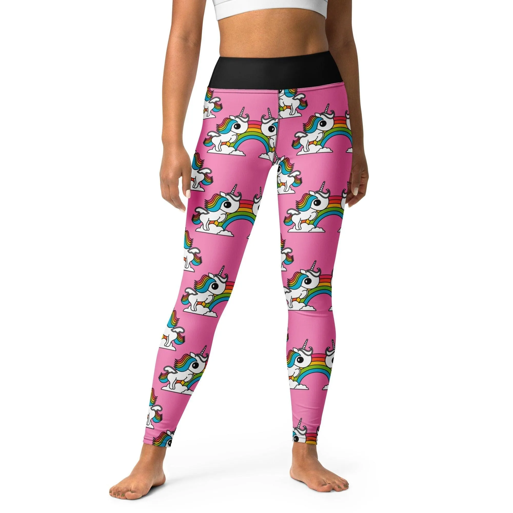 UNIQUE pink -2- Yoga Leggings