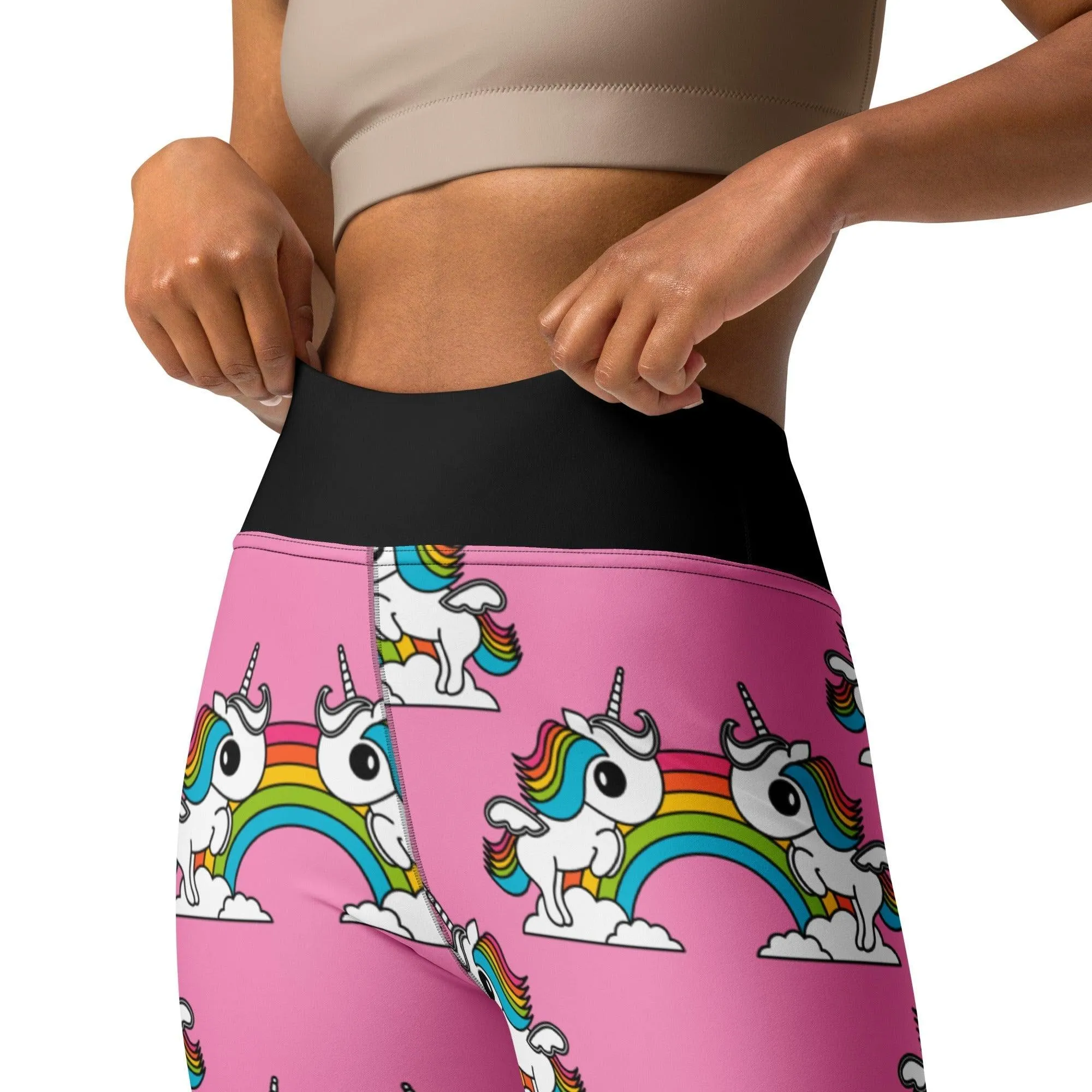 UNIQUE pink -2- Yoga Leggings