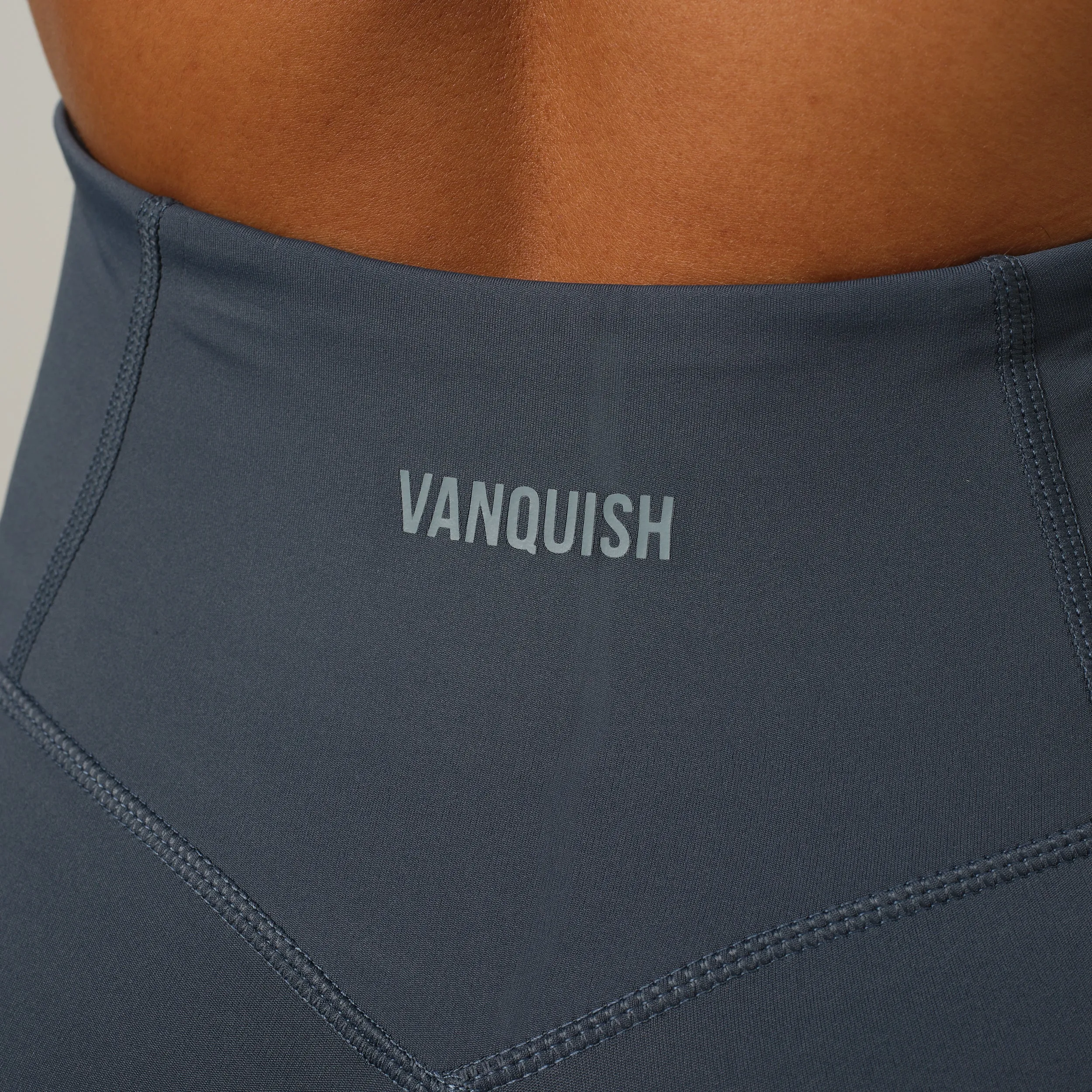 VANQUISH ENHANCE STEEL BLUE HIGH-WAIST LEGGING