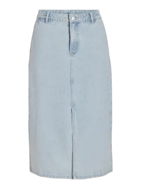 VIKIRA MIDI DENIM SKIRT