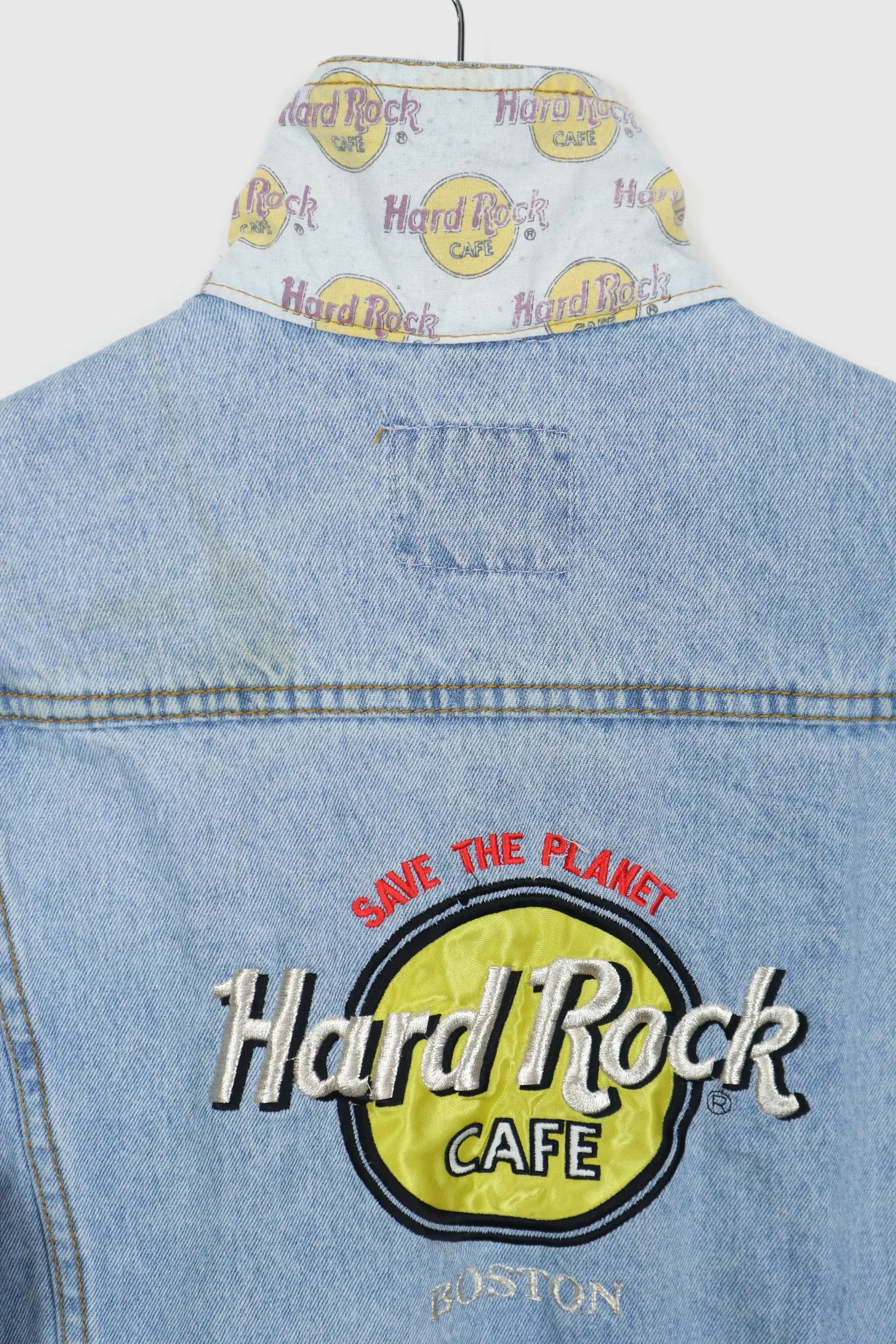 Vintage Hard Rock Boston Denim Jacket