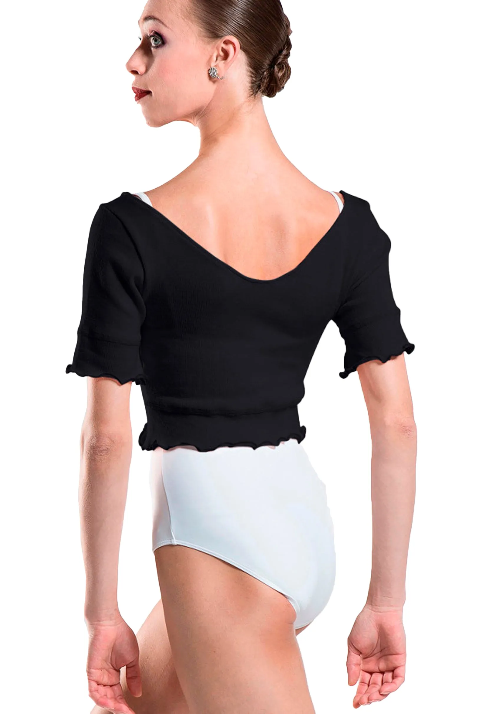 WEAR MOI NAYA WOMEN COMFORTABLE CUT SHORT SLEEVE CROP TOP