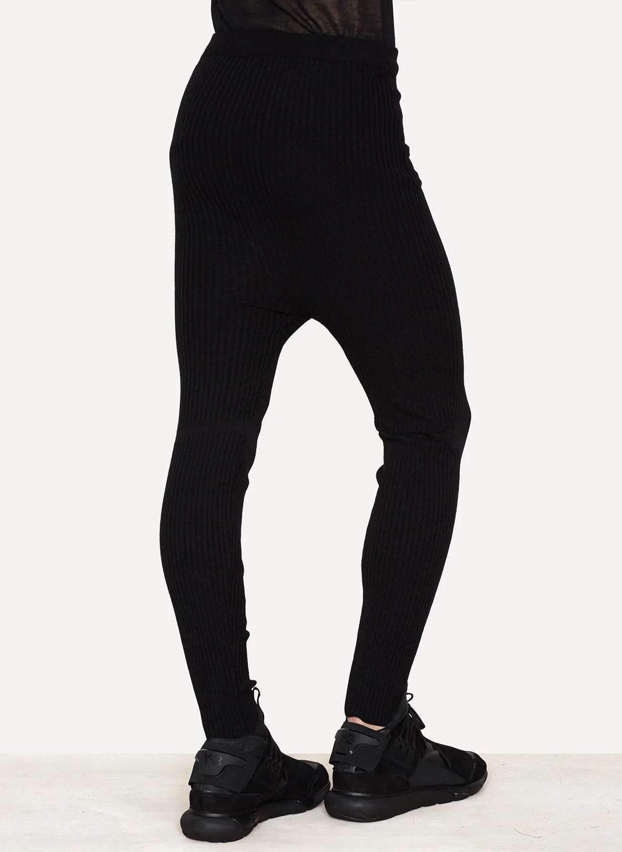 Wind Wool Stretch Ribbed Anatomic Leggings