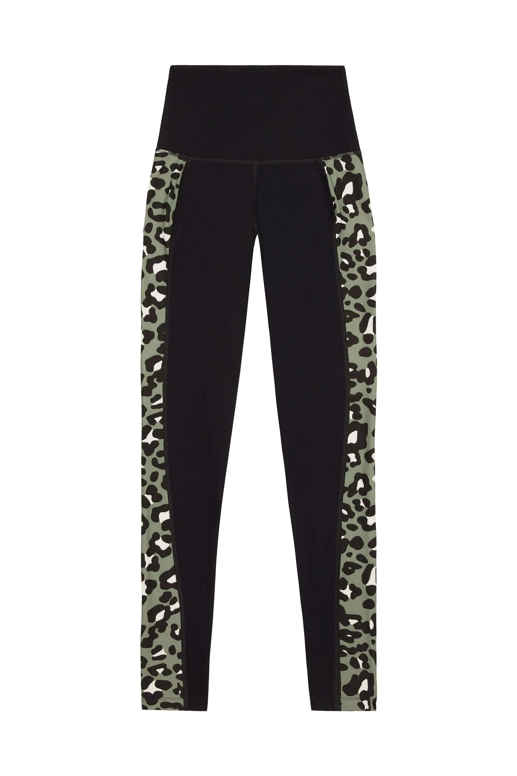 Wolf & Whistle High Waist Panelled Leggings Leopard