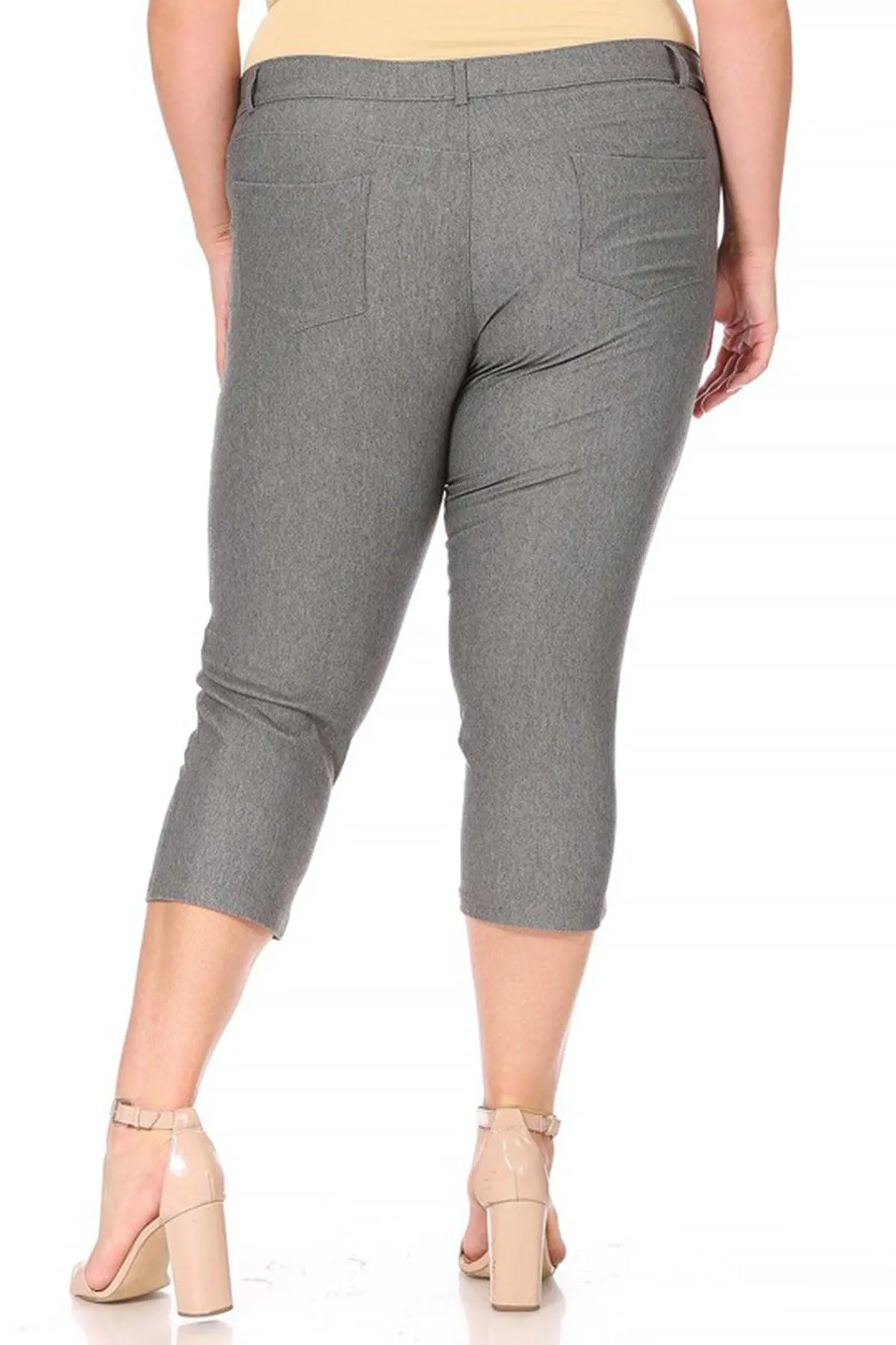 Women's Plus Size Casual Comfy Slim Pocket Jeggings