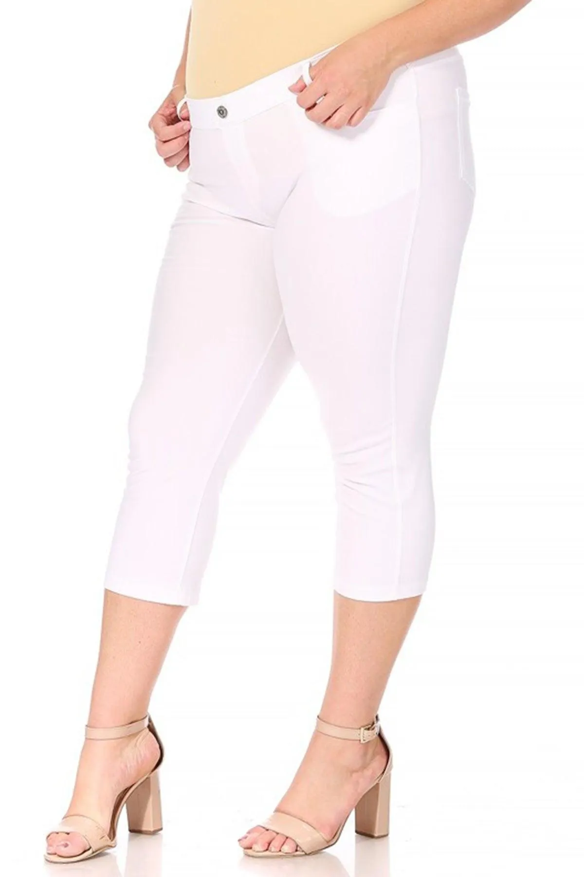 Women's Plus Size Casual Comfy Slim Pocket Jeggings