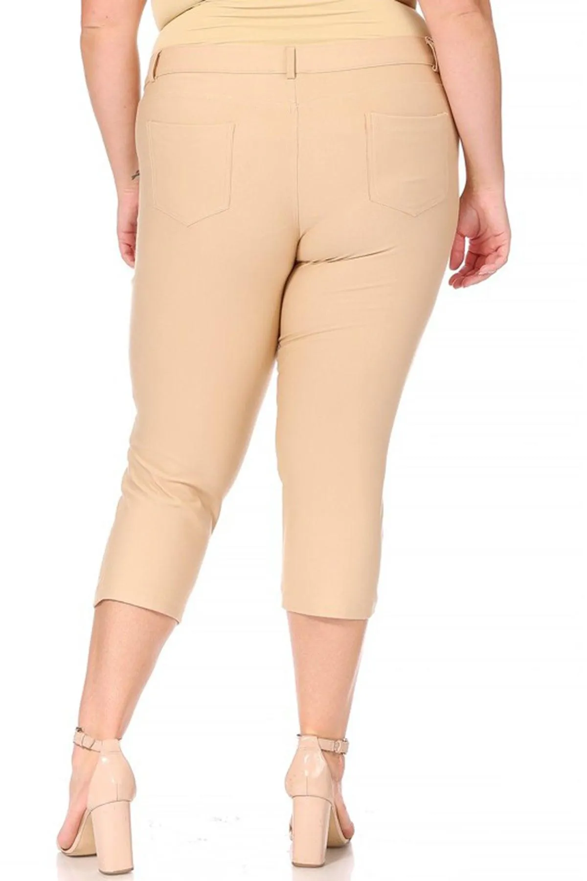 Women's Plus Size Casual Comfy Slim Pocket Jeggings