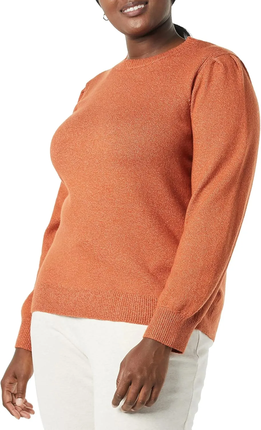 Women’s Soft Touch Pleated Shoulder Sweater