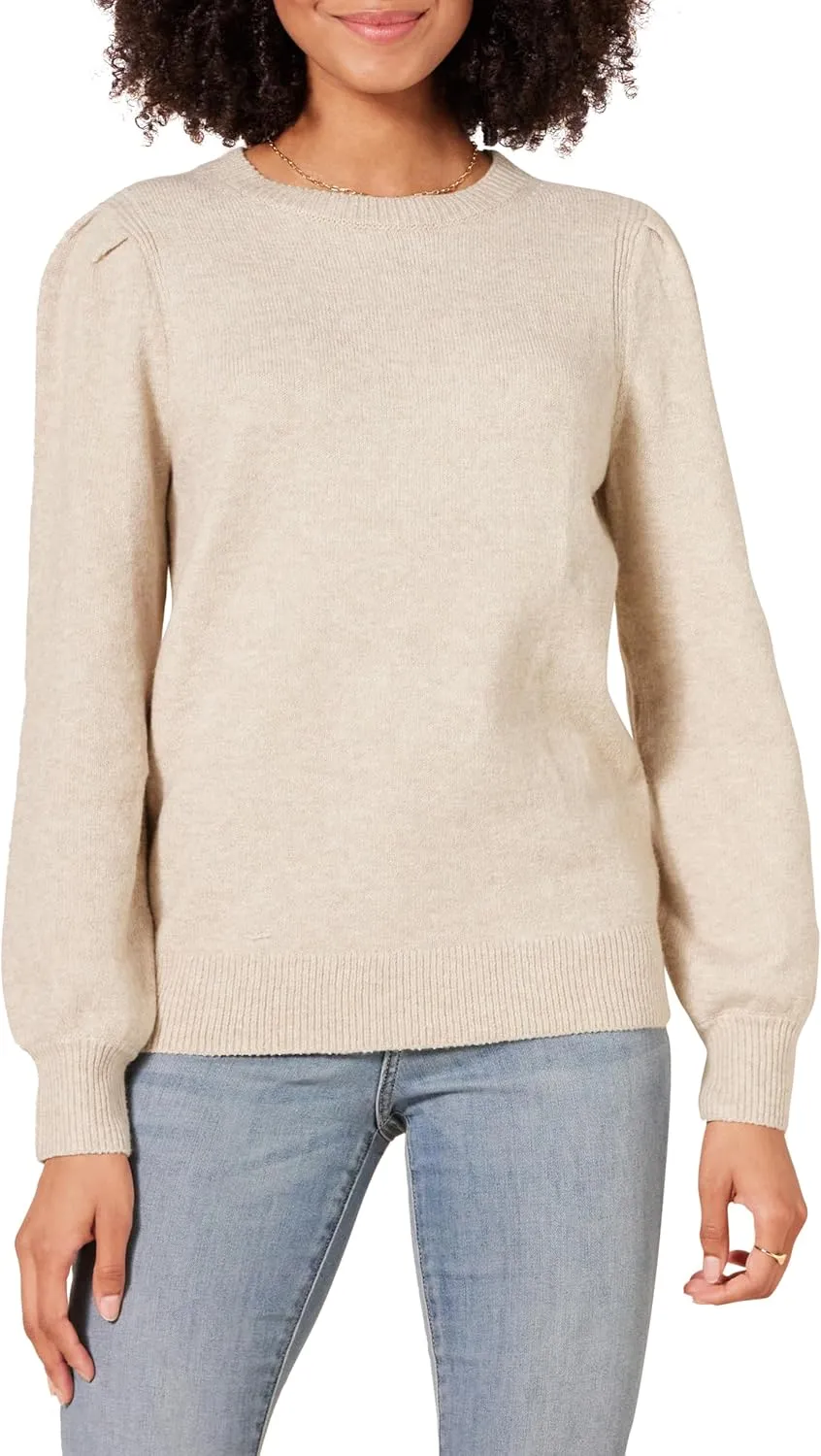 Women’s Soft Touch Pleated Shoulder Sweater