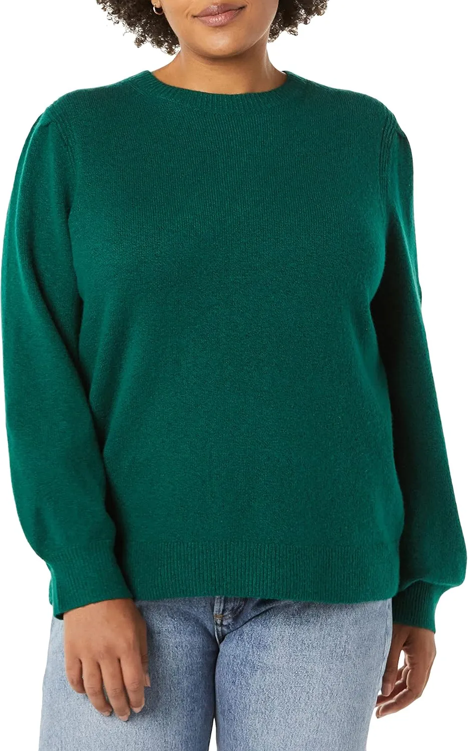 Women’s Soft Touch Pleated Shoulder Sweater