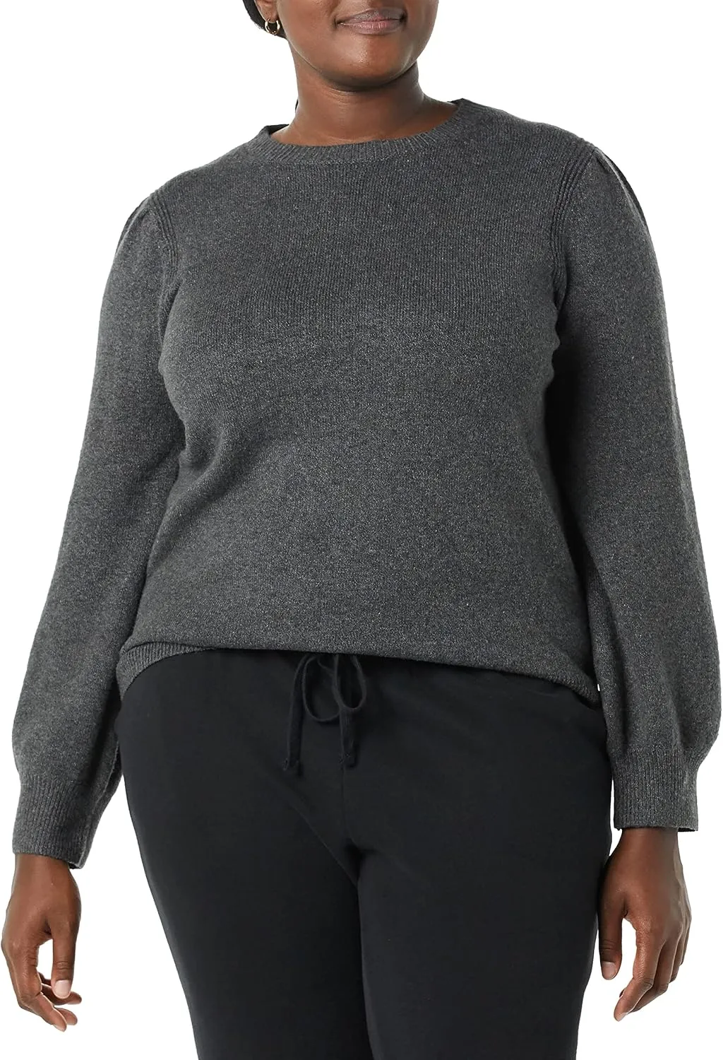 Women’s Soft Touch Pleated Shoulder Sweater