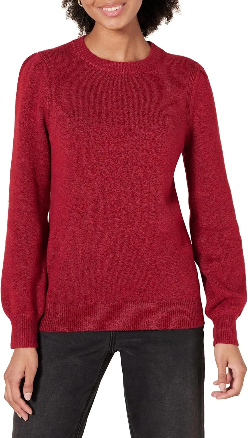 Women’s Soft Touch Pleated Shoulder Sweater