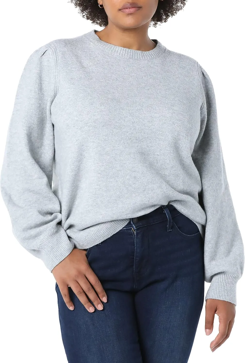 Women’s Soft Touch Pleated Shoulder Sweater