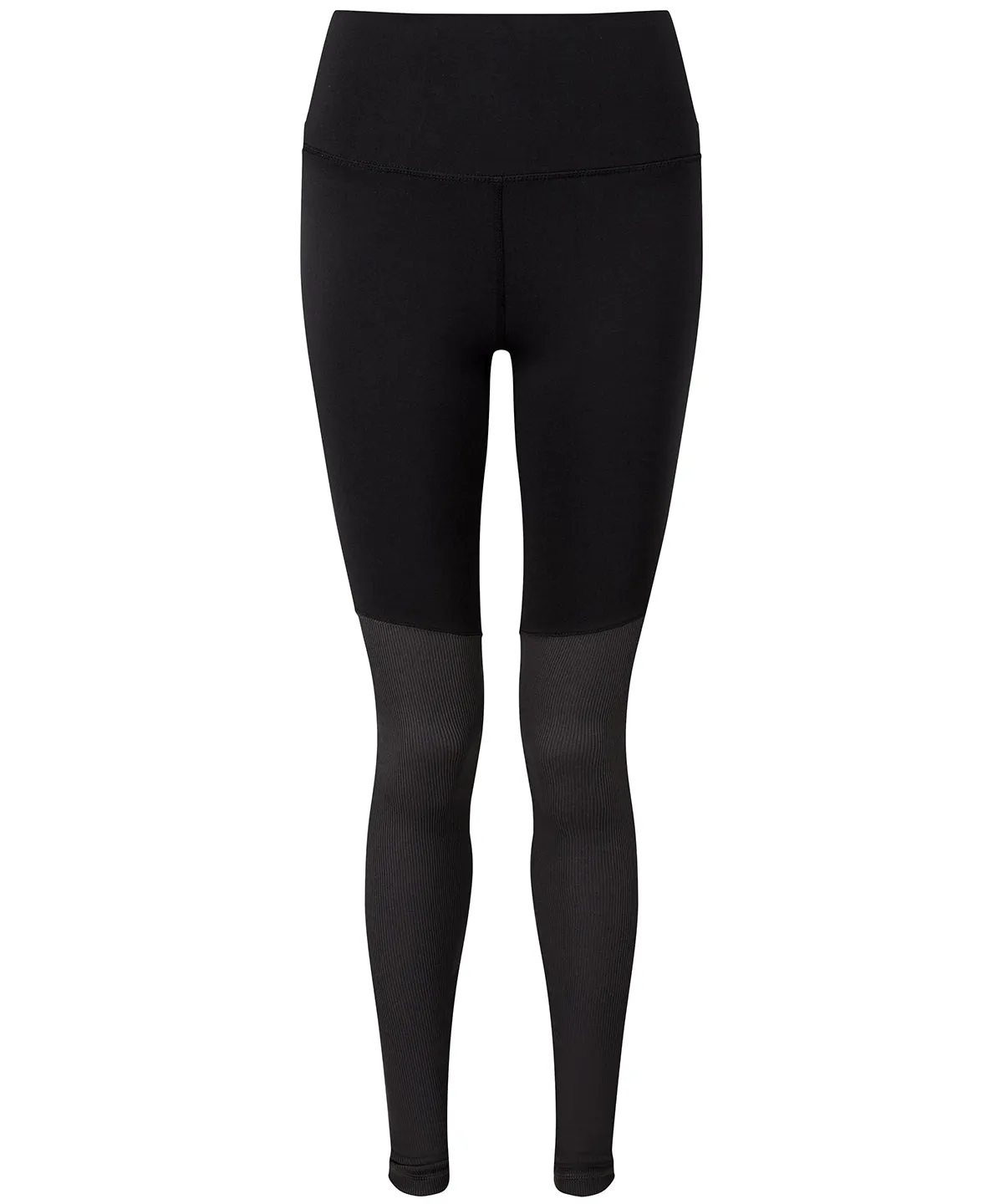 Womens TriDri® yoga leggings | Black/Charcoal