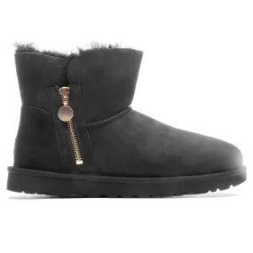 WOMEN'S UGG BAILEY ZIP MINI BOOT | BLACK