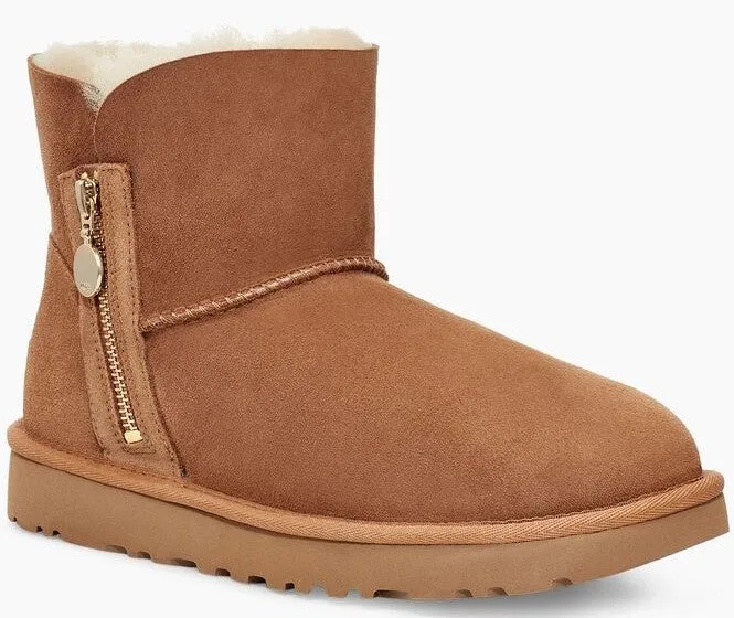 WOMEN'S UGG BAILEY ZIP MINI BOOT | CHESTNUT