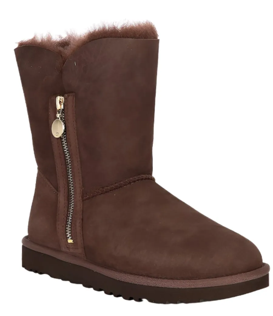 WOMEN'S UGG BAILEY ZIP SHORT BOOT | BURNT CEDAR