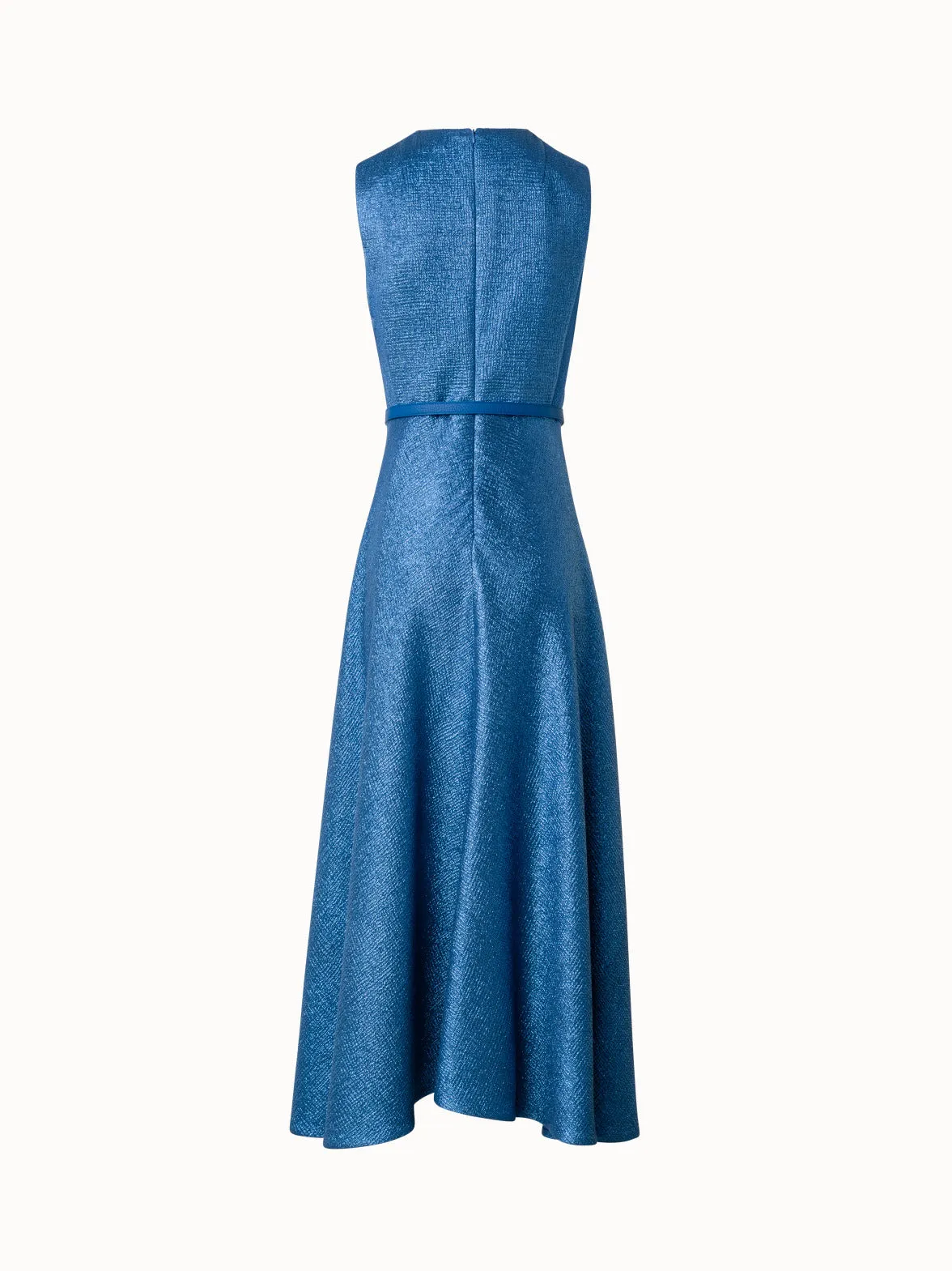 Wool Silk Lurex Midi Dress