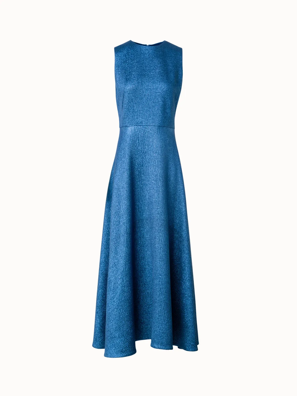 Wool Silk Lurex Midi Dress