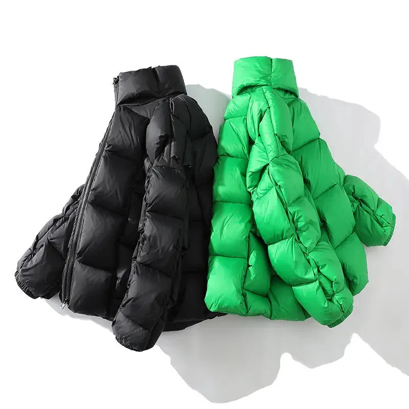 Woven Style Down Jacket