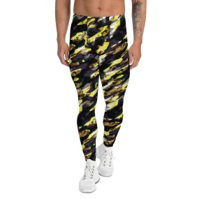 Yellow Camouflage Men's Leggings