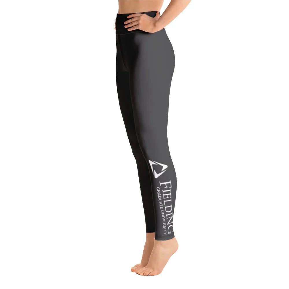 Yoga Leggings - Dark Grey | Fielding Logo