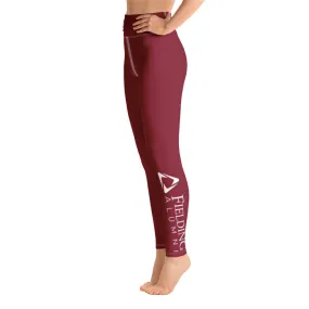 Yoga Leggings - Merlot | Alumni Logo